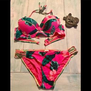 NWT‼️Xhilaration☀️Strappy Push-up Bikini, XL🏝